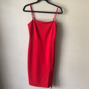 Express Red Spaghetti Strap Dress Size 4